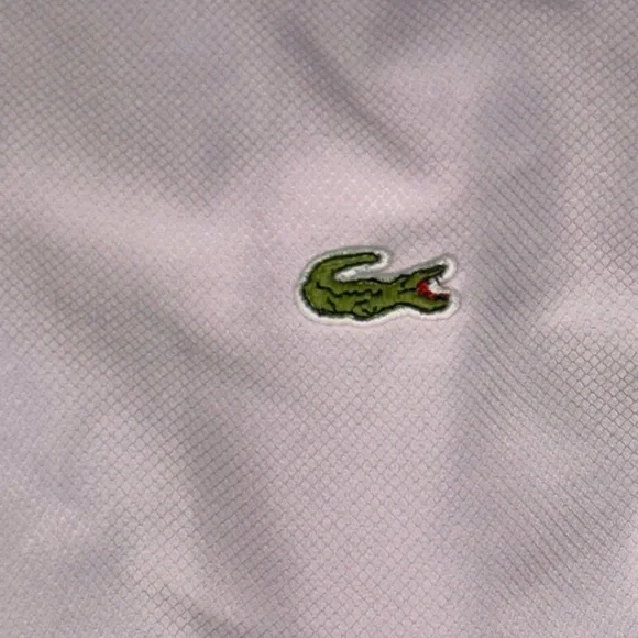 Lacoste pink track jacket woman’s UK 10 US 6 vintage mesh side detail - Picture 8 of 11